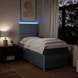  Krevet s oprugama i madracem svjetlosivi 100x200 cm od tkanine | shoptok.hr