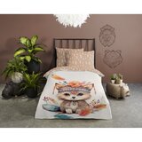 Good Morning Smeđa/bež pamučna dječja posteljina za krevet za jednu osobu 140x200 cm Hay – | shoptok.hr