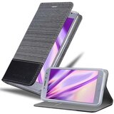  Case, združljiv s Samsungom v sivi črni barvi - zaščitni pokrov z magnetnim zapiranjem, stoječo funkcijo in režo za kartico, (20571680) | Shoptok.si
