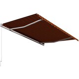  Ročno zložljiva tenda 450x300 cm oranžna in rjava, (20693129) | Shoptok.si