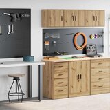 vidaXL Garažne omare 2 kosa artisan hrast inženirski les | Shoptok.si