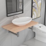 Maison Chic Dvodelni komplet kopalniškega pohištva - Kopalniški sestavi iz keramike barva hrasta, (21788032) | Shoptok.si