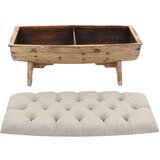  Klupa za pohranu 103 cm od čvrstog drva jelovine | shoptok.hr