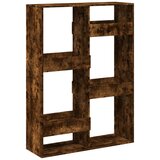 vidaXL Pregrada za prostor dimljen hrast 100x33x135 cm inž. les, (21413424) | Shoptok.si