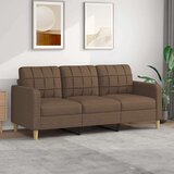 vidaXL Trosjed od tkanine smeđi 180 cm | shoptok.hr