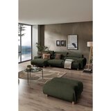 Lomoco KOTNA SEDEŽNA GARNITURA, velur temno zelena | Shoptok.si
