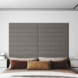  Zidna uzglavlja 12 pcs Svijetlo siva 90 x 15 cm tkanina | shoptok.hr