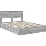  Krevet s od storage Siva Sonoma 140 x 200 cm Konstruirano drvo | shoptok.hr