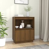 The Living Store Komoda medeno rjava 60x34x75 cm trdna borovina - Komoda, (21661825) Cene