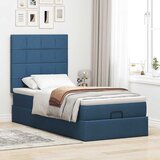  Otomanski krevet s madracem i LED plavi 100x200 cm tkanine | shoptok.hr