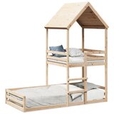 vidaXL Pograd s streho 90x190 cm trdna borovina Cene