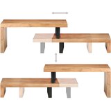  2-dijelni set stolića za kavu od masivnog bagremovog drva | shoptok.hr