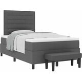  s opruga kutije Tamno siva 120 x 190 cm tkanina | shoptok.hr