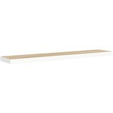  Plutajuće zidne police 4 kom hrast i bijele 120x23,5x3,8 cm MDF | shoptok.hr
