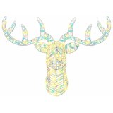  Reindeer vuče saonice Topla bijela 68 x 36.5 x 62.5 cm PET | shoptok.hr