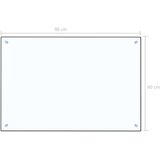 vidaXL kuhinjska zaštita od prskanja prozirna 90x60 cm kaljeno staklo | shoptok.hr
