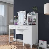 Hanah home toaletni stolić, bijeli Cijene