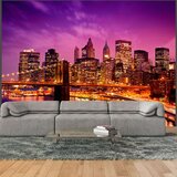  Tapeta - Manhattan and Brooklyn Bridge by night 200x154 Cijene
