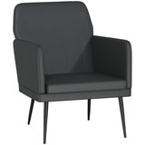  Fotelja crna 61 x 78 x 80 cm od umjetne kože | shoptok.hr