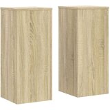 vidaXL Stojalo za rastline 2 kosa sonoma hrast 30x30x70 cm inž. les | Shoptok.si