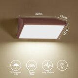  Brilagi - TRIANGLE LED spoljna zidna svetiljka, 20W/230V, braon, IP65 | Eponuda.com