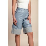 Fenzy Kratke Kožne Hlače, Svijetloplave | shoptok.hr