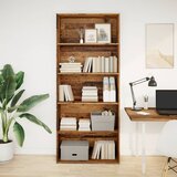 Maison Chic Knjižna omara - Knjižni regal starinski les 80x30x189 cm inženirski les, (21724962) | Shoptok.si