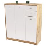 Mömax komoda 4-you new, bela, barva hrasta | Shoptok.si