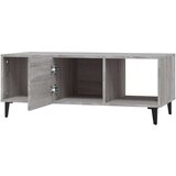 vidaXL Klubska mizica siva sonoma 102x50x40 cm konstruiran les | Shoptok.si