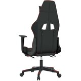  Gaming stol z oporo za noge črno in vinsko rdeče umetno usnje, (21152274) | Shoptok.si