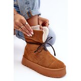Boto Women's Platform Snow Boots with Fur Camel Olimuka | Eponuda.ba