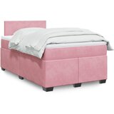 Box spring krevet s madracem ružičasti 120 x 200 cm baršunasti | shoptok.hr