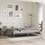  Metalno uzglavlje bijelo 193 cm | shoptok.hr