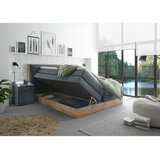 Livetastic POSTELJA BOXSPRING 180 cm x 200 cm , les, tekstil, leseni material antracit | Shoptok.si