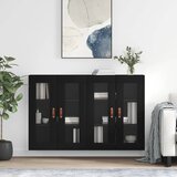  Zidni ormarići 2 kom crni od konstruiranog drva | shoptok.hr