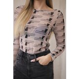 Kesi Body blouse with pistols beige | shoptok.hr