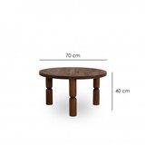 Hanah home Ida 70 Klub sto, 70x40x70cm, Orah | Eponuda.ba