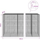  Gabion s žicom debljine 3,5 mm i mrežom 5x5 cm 950x50x150 cm | shoptok.hr