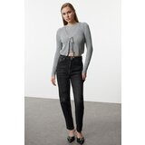 Trendyol Gray Crop Blouse-Cardigan Set Knitwear Cardigan | Shoptok.si