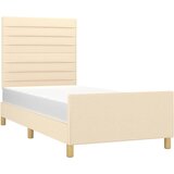  Okvir kreveta bez madraca Krem 80x200cm Tkanina | shoptok.hr