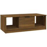 Furnova Klubska mizica rjavi hrast 102x50x36 cm inženirski les, (21913052) | Shoptok.si