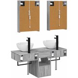  Set ormarića za kupaonicu 5 pcs Siva Sonoma 43 x 11,5 x 60,5 cm | shoptok.hr
