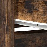 vidaXL Visoka omara dimljen hrast 29,5x34x119,5 cm inženirski les | Shoptok.si