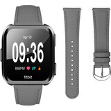 INF kompatibilen usnjen pas z litchi vzorec za fitbit Versa2/Versa lite grey, (5000079440) | Shoptok.si