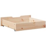 vidaXL Ladice ispod kreveta s kotačima 2 kom 75x55x16 cm od borovine | shoptok.hr