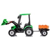 Ramiz Otroški traktor little rider 24V s priklico zelena 400W | Shoptok.si