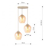  Luster na sajli ISTAR 3xE27/15W/230V bež/dimljena bež | Eponuda.com