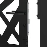  Vrtna vrata crna 100x150 cm čelična svjetlosna dizajna | shoptok.hr