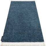 RugsX Preproge Preproga BERBER 9000 modra Čopki berbery Maroški 80x150 cm Modra | Shoptok.si