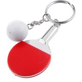  Privezak za ključeve Stoni tenis reket i loptica, crveni | Eponuda.com